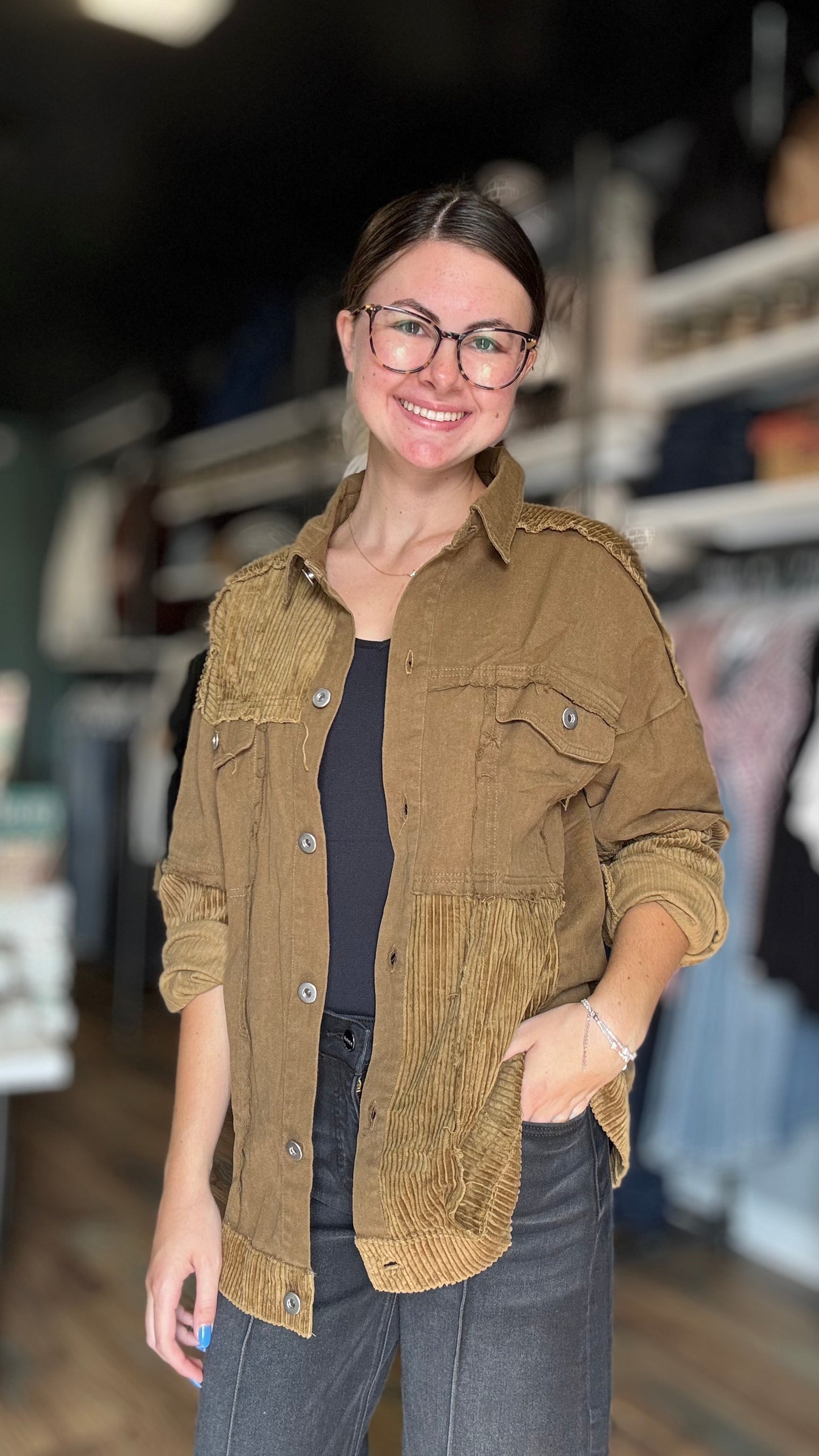 Olive Corded Jacket