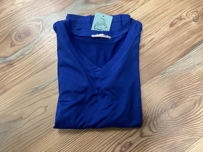 Zenana Softy V Neck Royal Blue