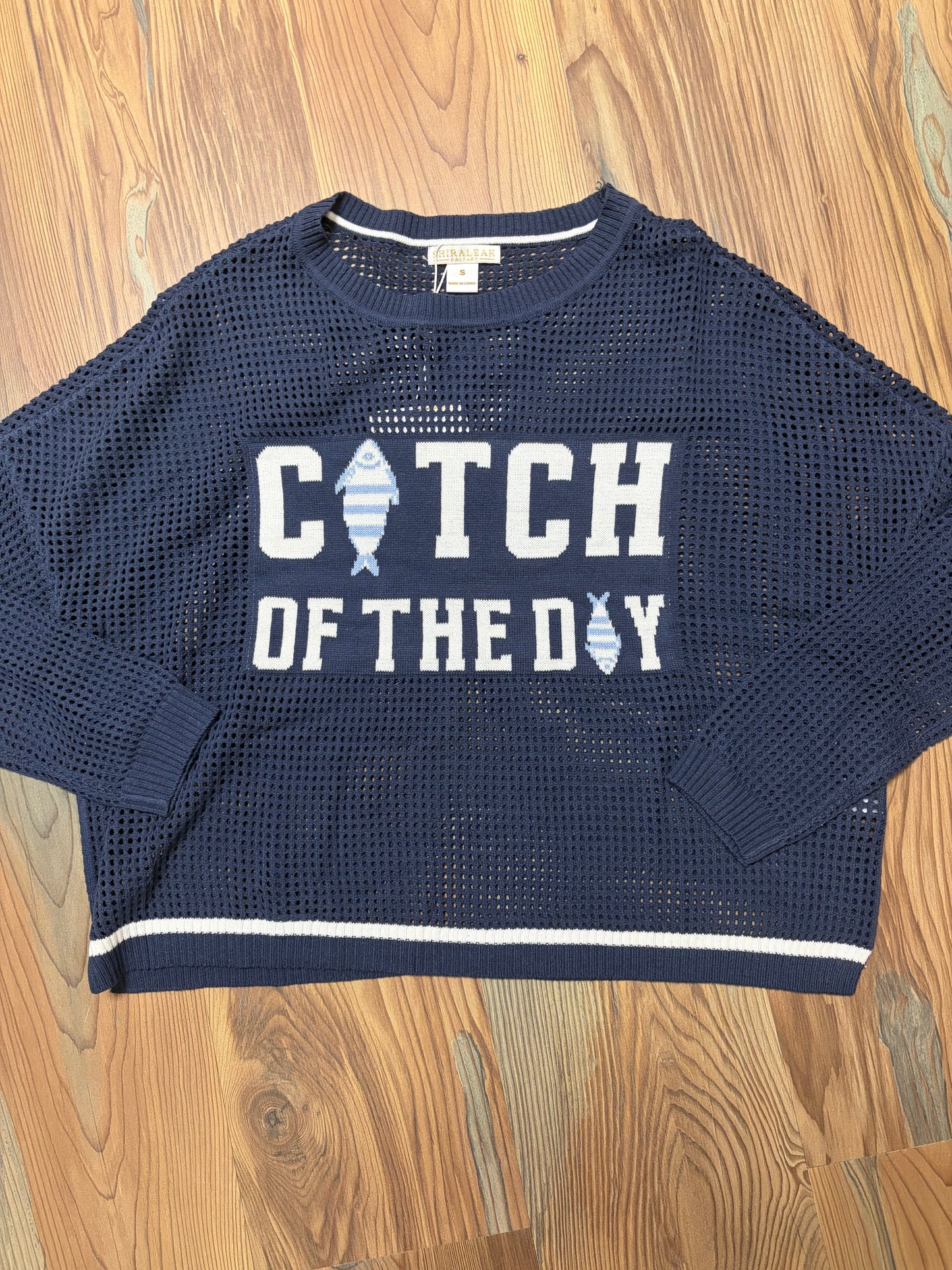 Navy Catch Of The Day Knit
