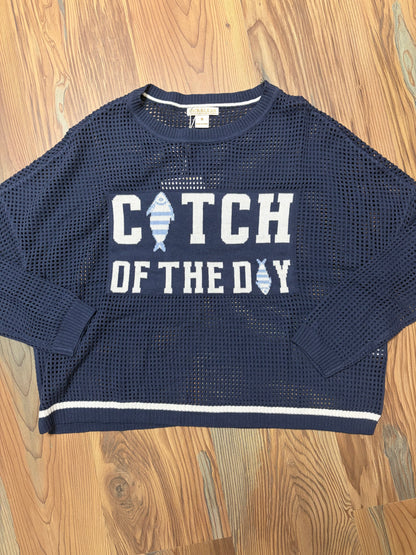 Navy Catch Of The Day Knit
