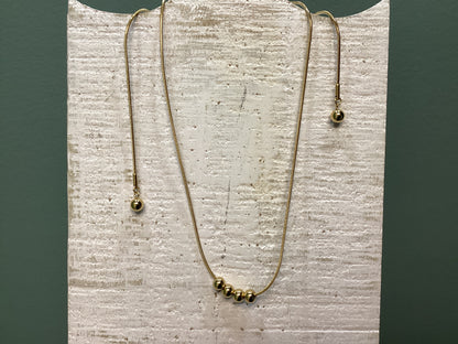 18K PVD Gold Toggle Necklace