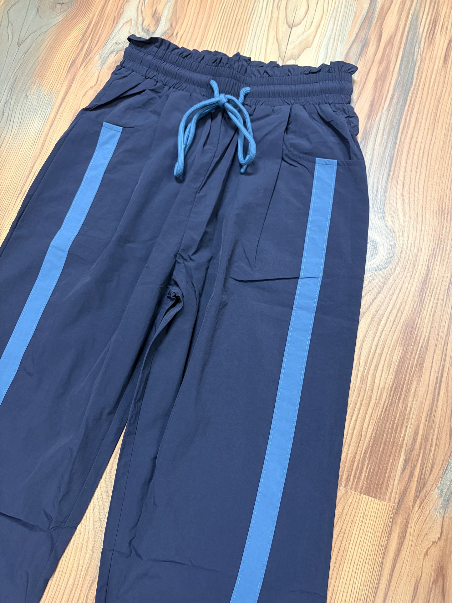 Navy Windbreaker Pants