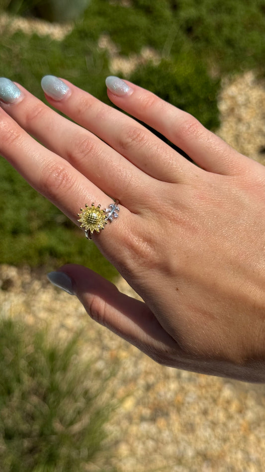 Sunflower Fidget Ring