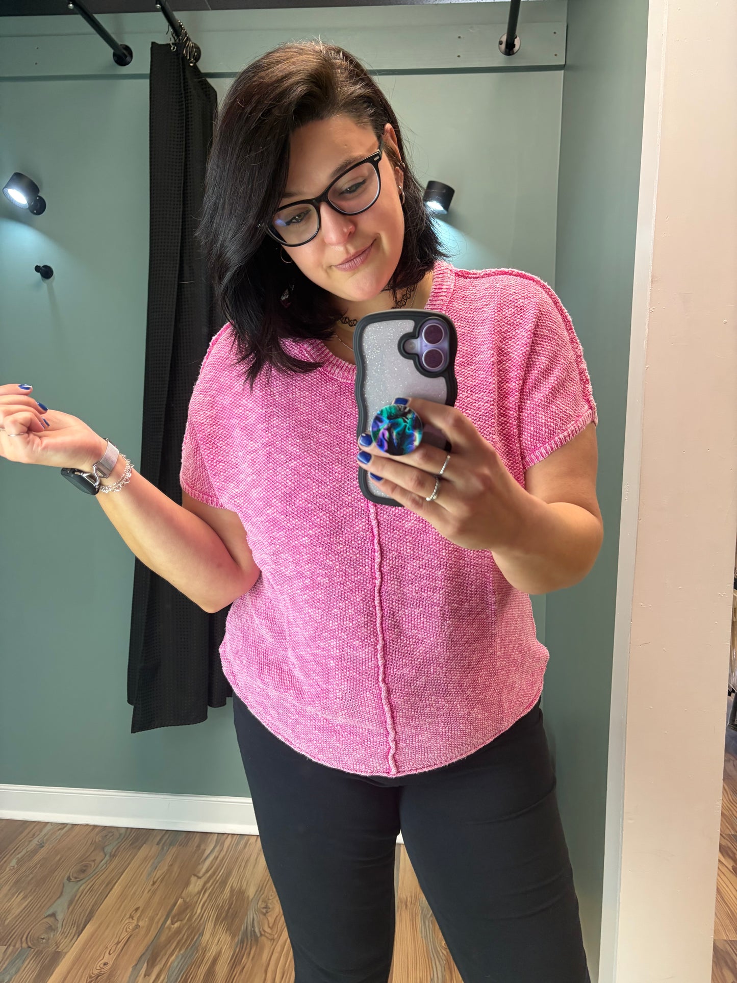 Pink Knit Shirt