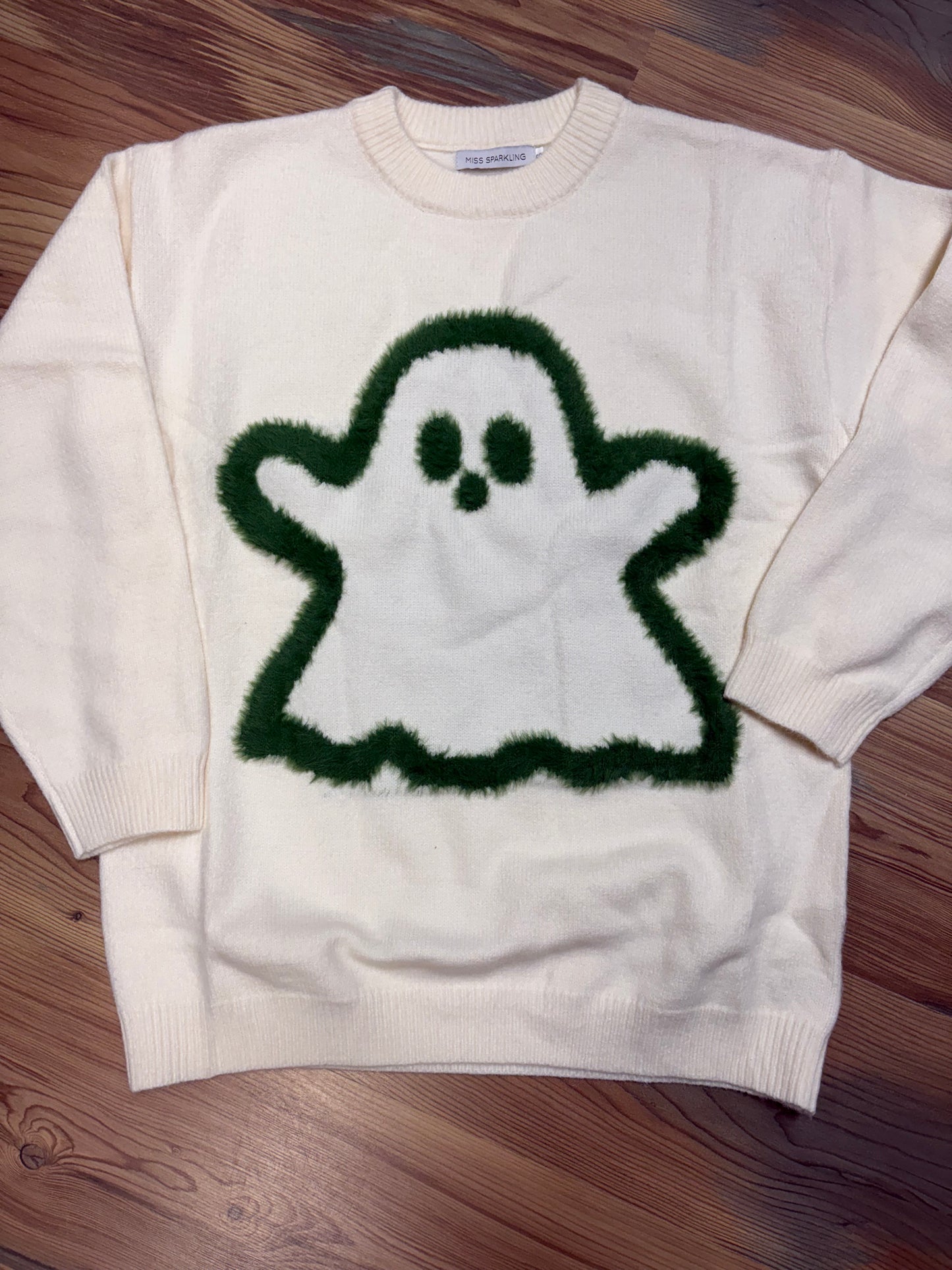 Ivory Green Ghost Knit