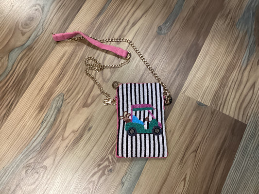 Golf Cart Beaded Crossbody