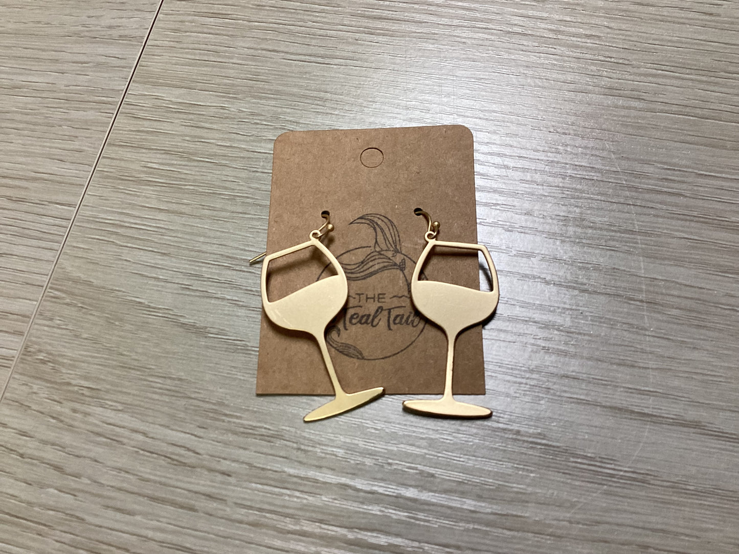 Gold Wine Dangles