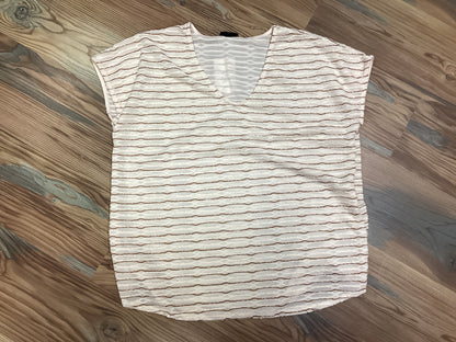 Cream Mocha Textured Short Sleeve