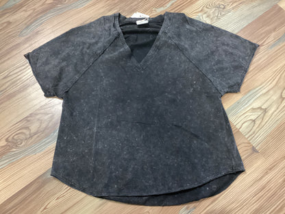 Black Vintage V Neck