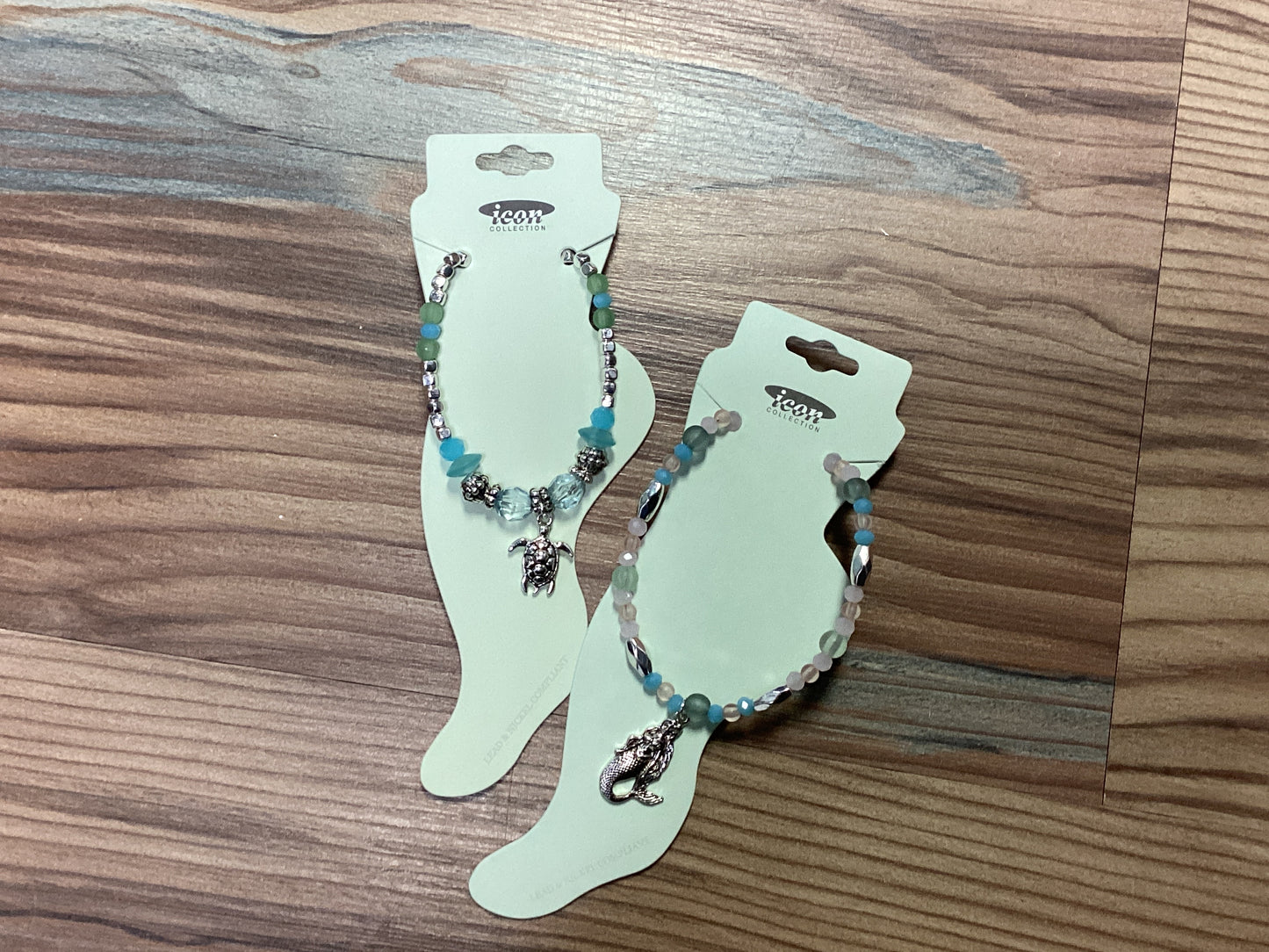 Beach Glass Anklets
