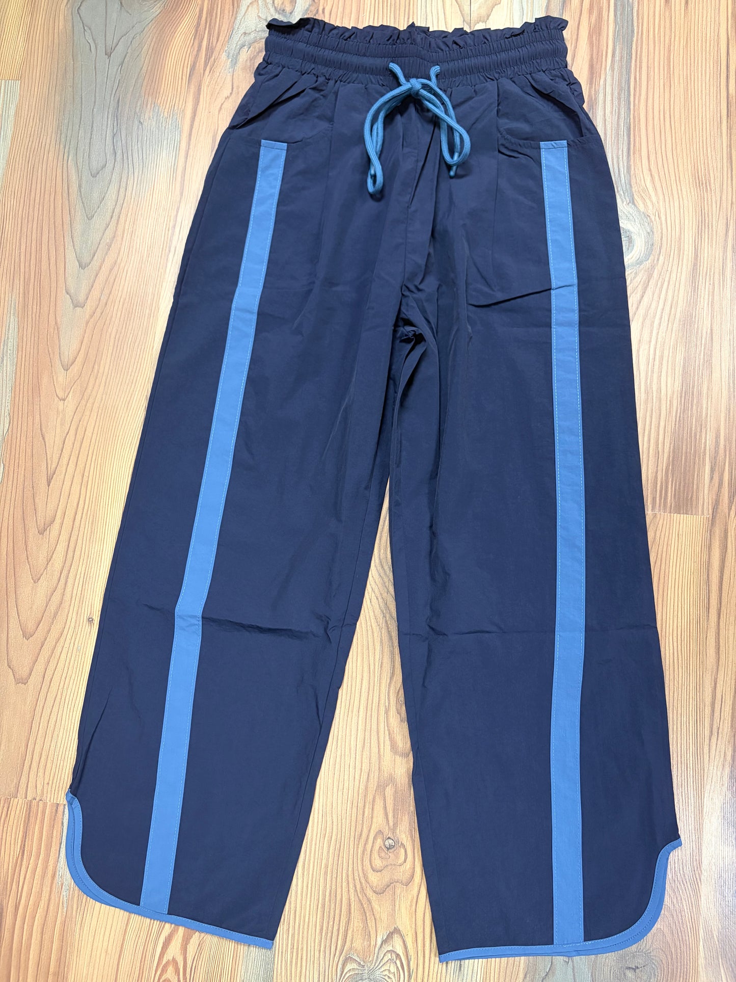 Navy Windbreaker Pants