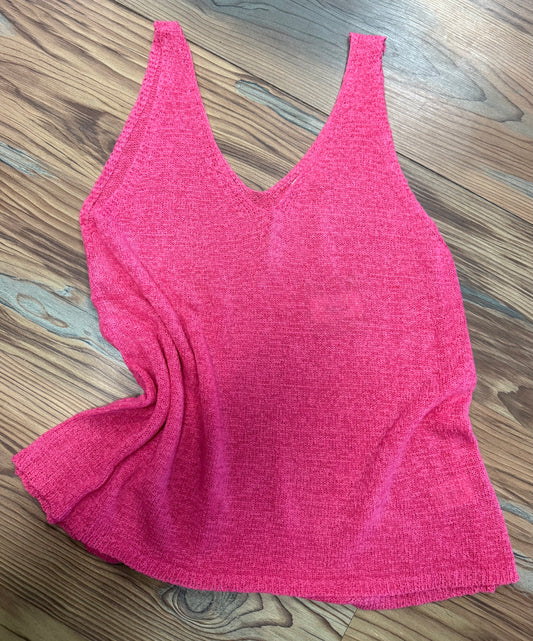 Hot Pink Knit Tank