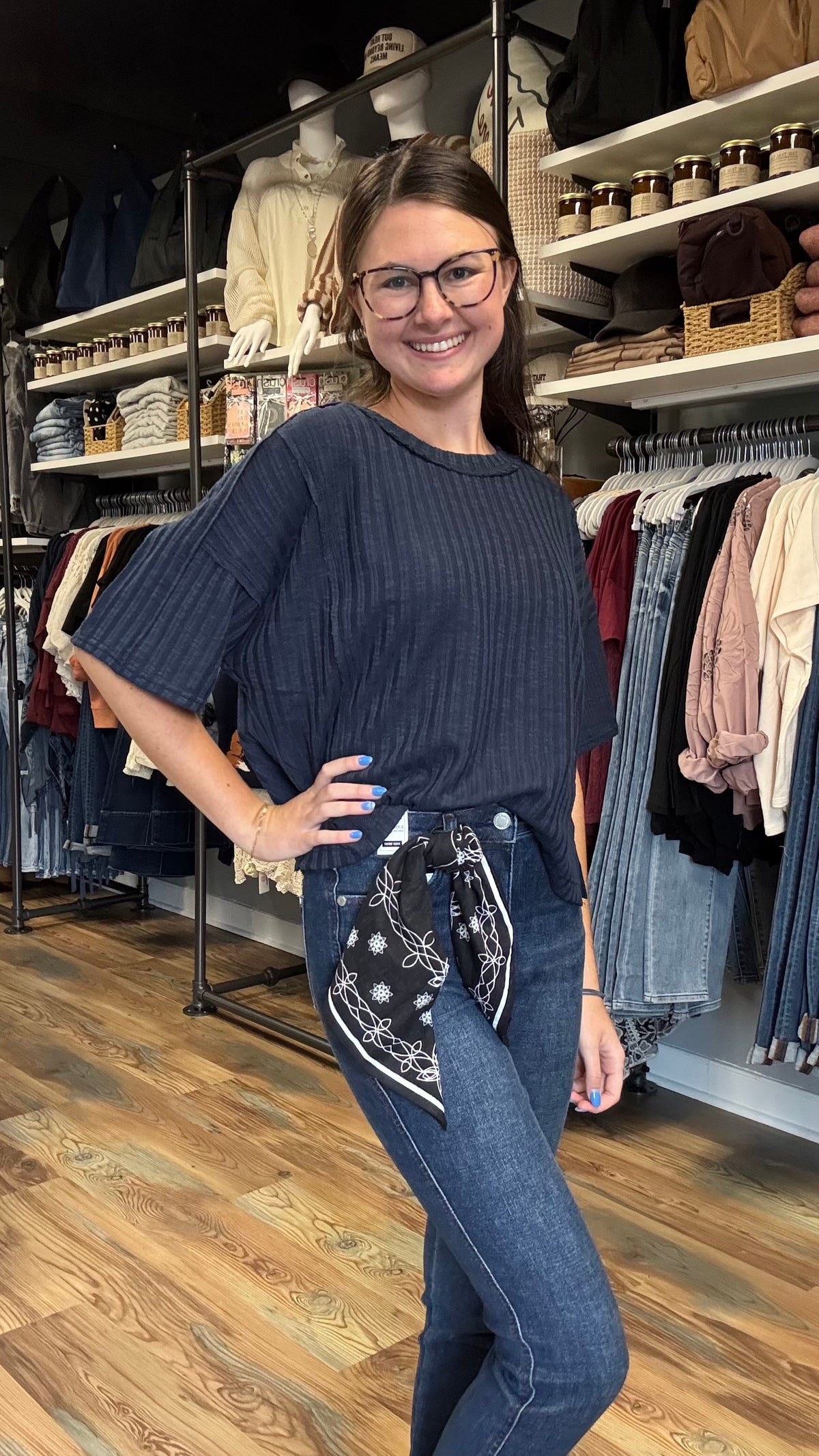 Judy Blue High Waist Bandana Skinny