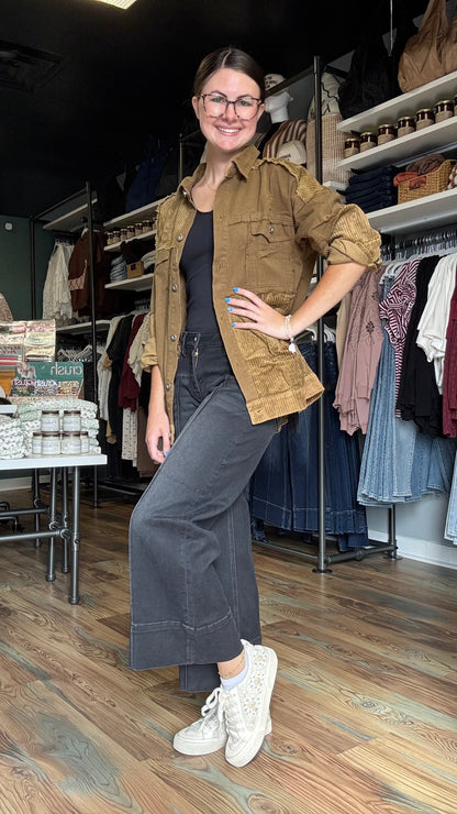 Olive Corded Jacket