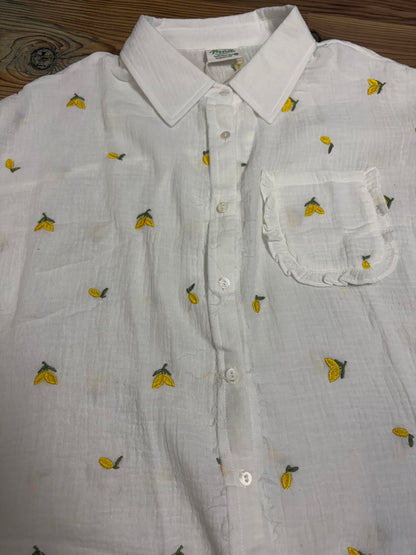 Lemon Short Sleeve Button Down