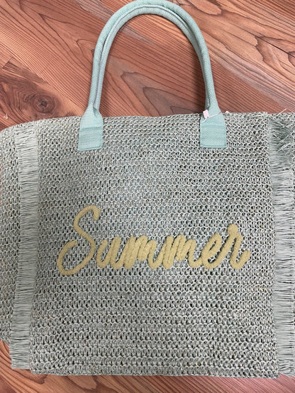 Mint Summer Shimmer Tote