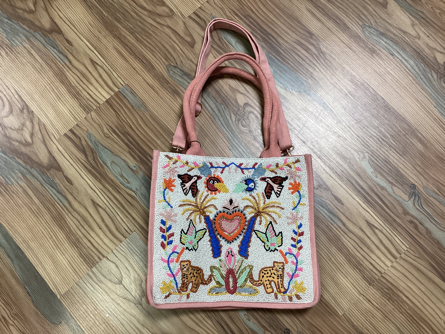 Animal Beaded Medium Tote