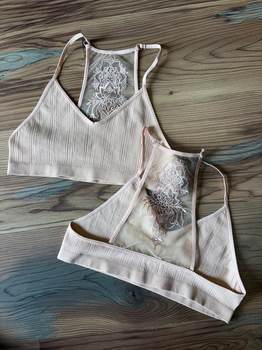 Blush Tattoo Back Bralette
