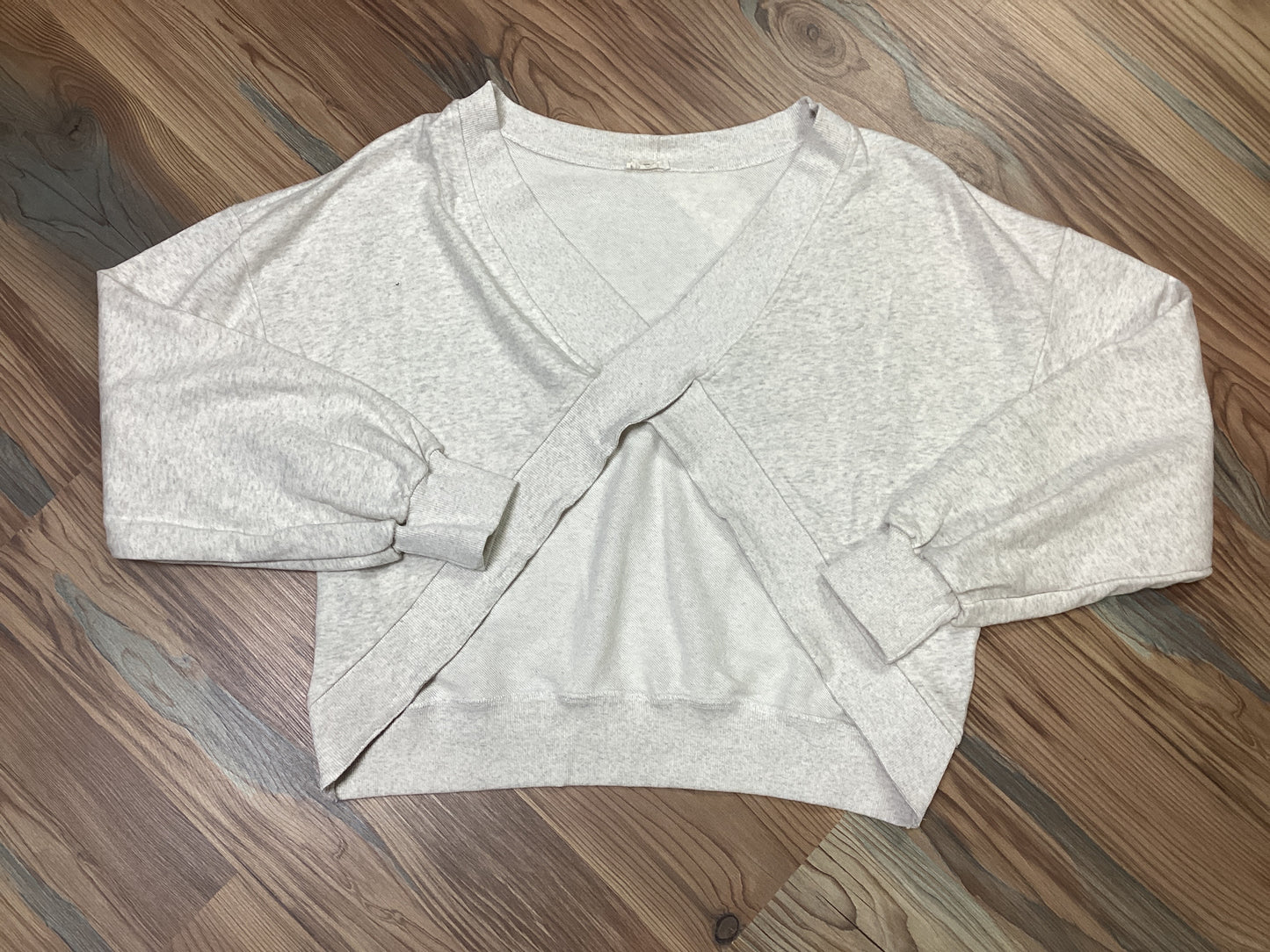 Oatmeal Long Sleeve Criss Cross