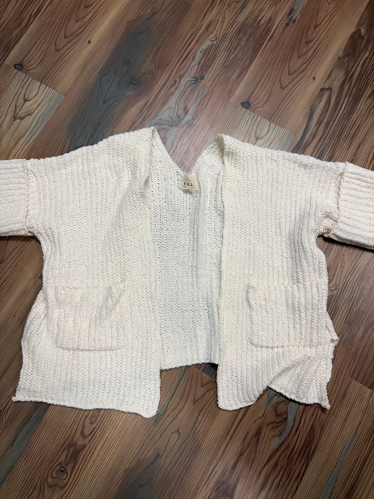 Vanilla Open Front Knit POL