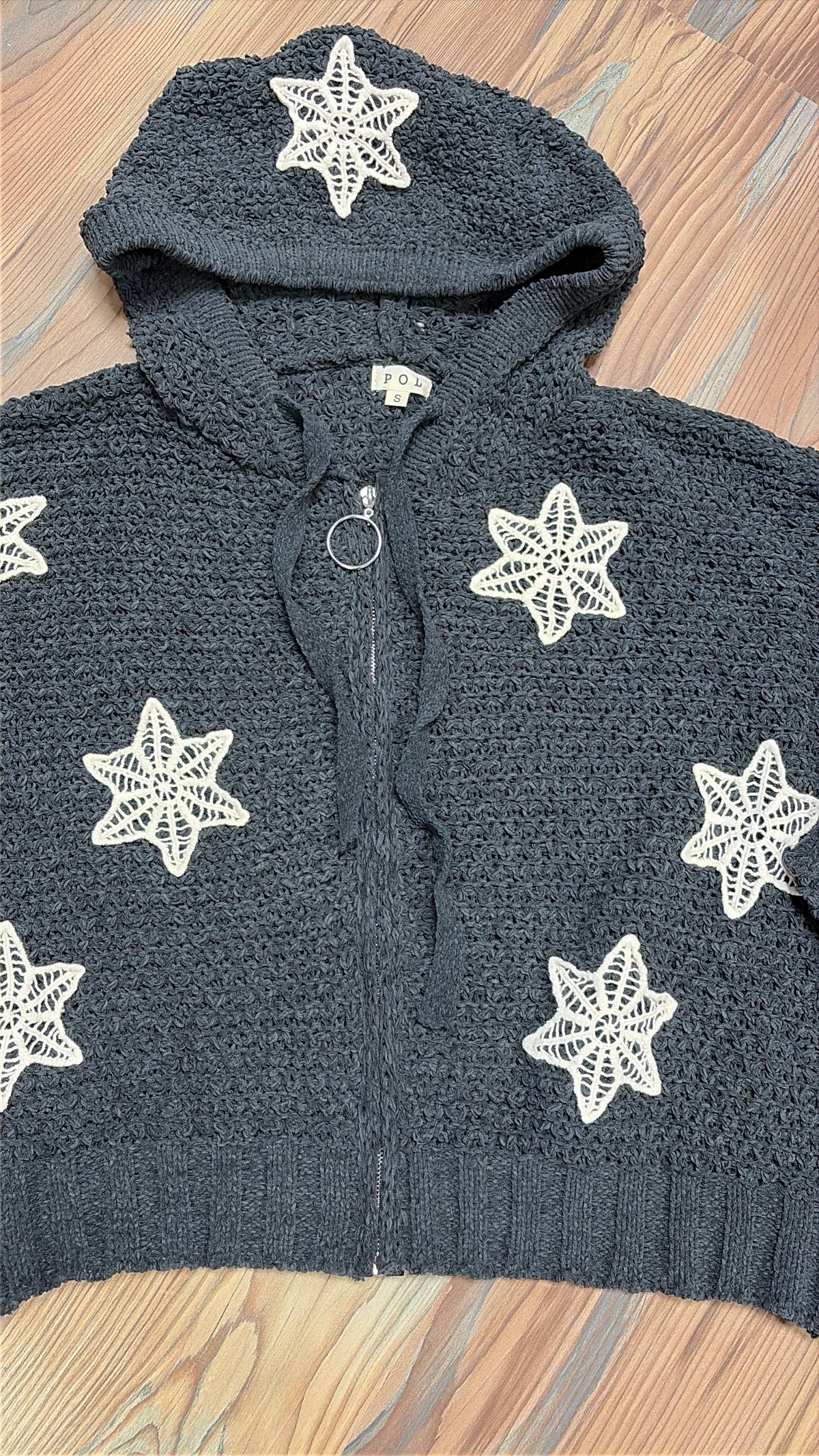 POL Star Charcoal Navy Zip Hoodie