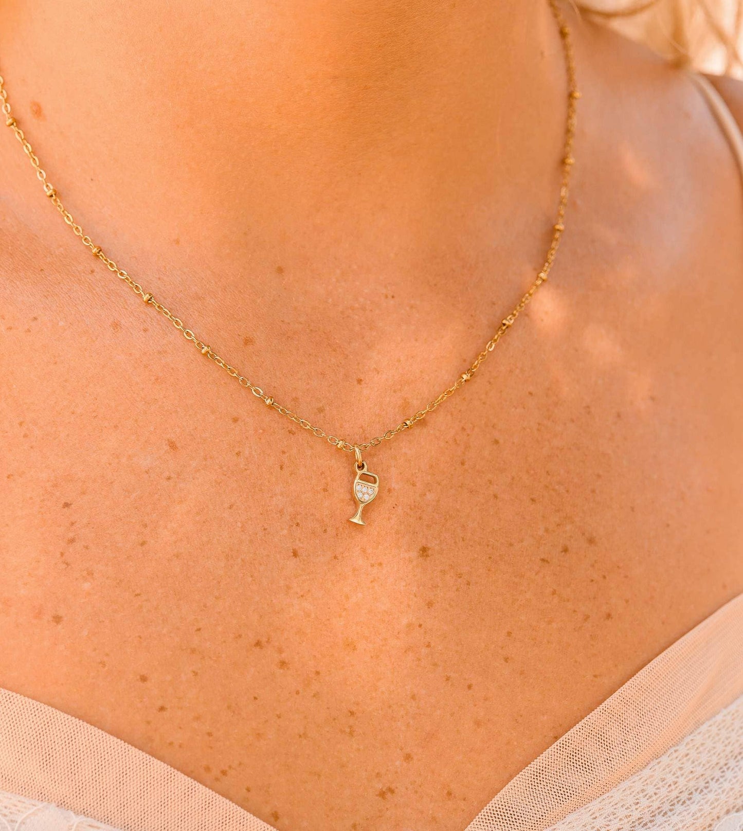 Wine Glass Charm