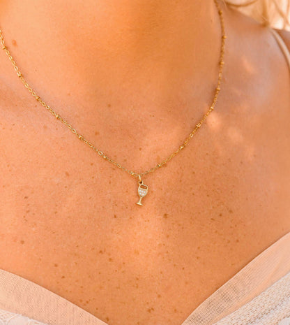 Wine Glass Charm