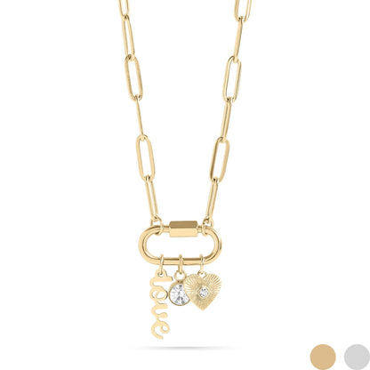 Carabiner Paperclip Charm Necklace