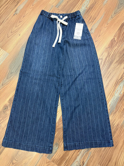 Risen Stripe Wide Leg Elastic Waist