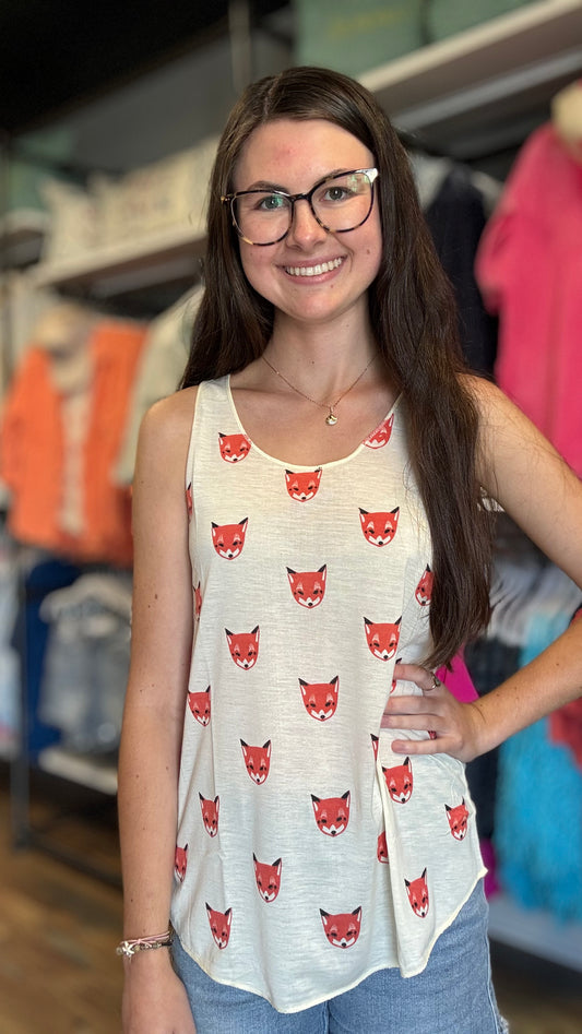 Fox Face Tank Top