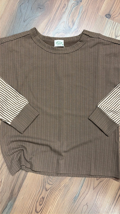 Mocha Cable Softy Long Sleeve