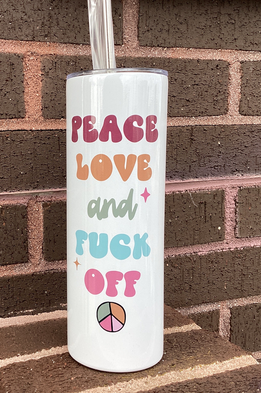 Peace Love Travel Cup