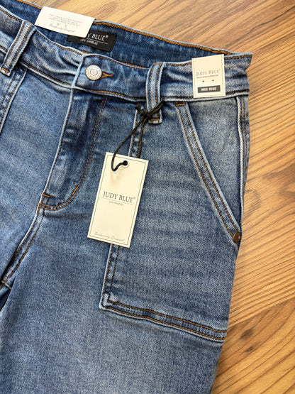 Judy Blue Mid Rise Bermuda