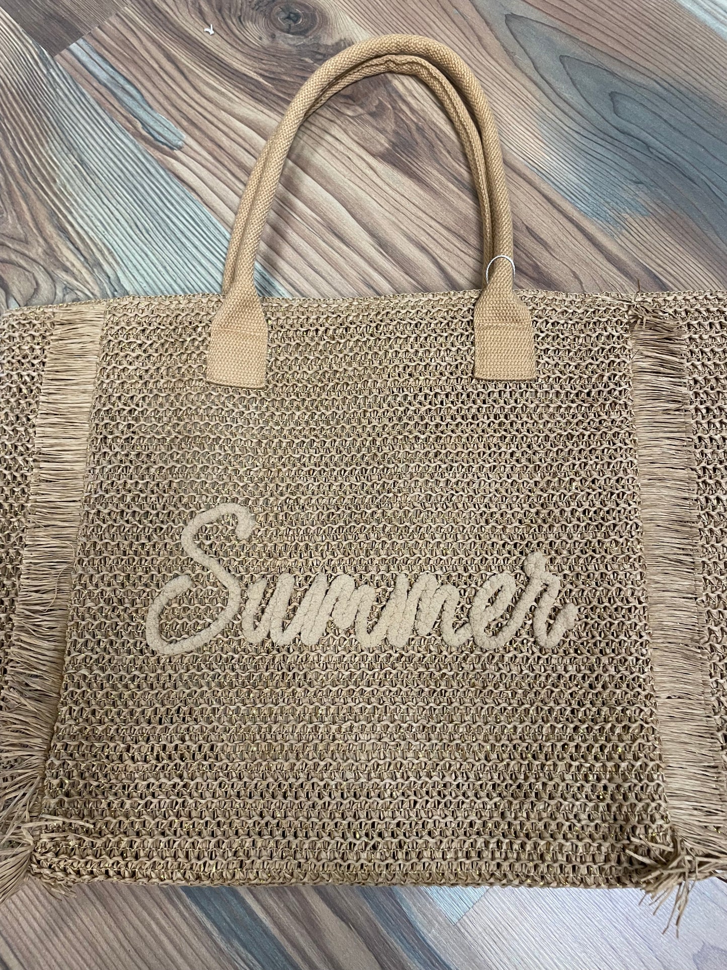 Brown Summer Shimmer Tote