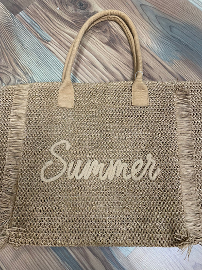 Brown Summer Shimmer Tote