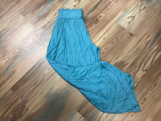 Boho Stitched Teal Pants