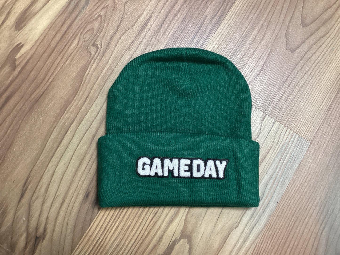 Green Game Day Winter Hat