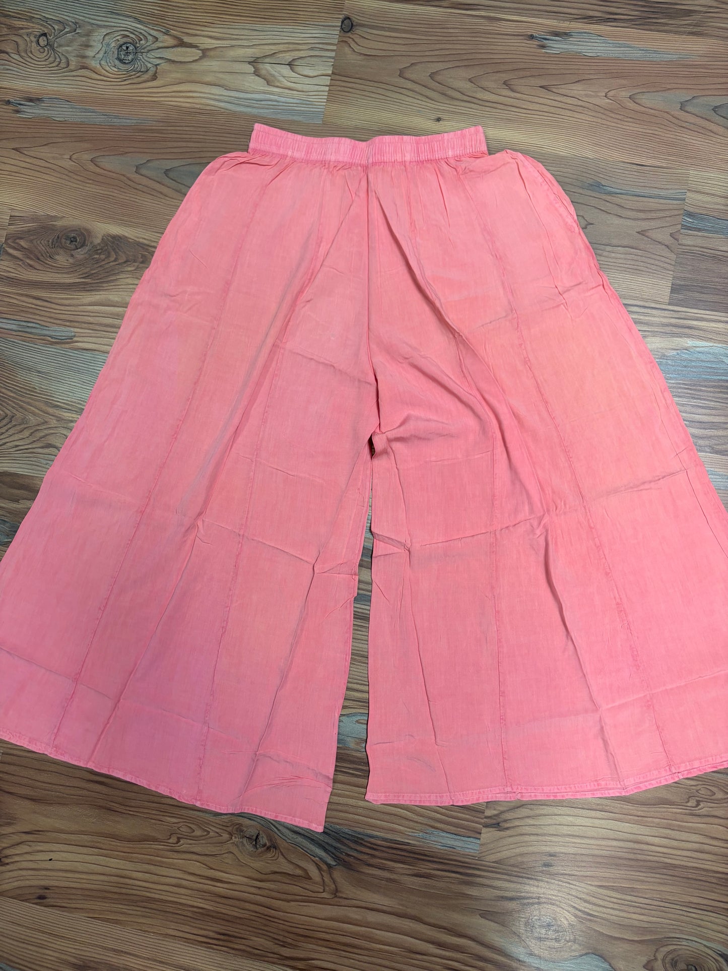 Peach Flowy Boho Pants