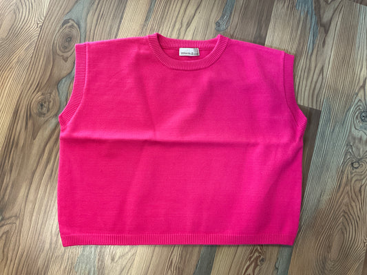 Hot Pink Crop Knit