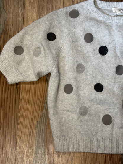 Grey Polka Dot Sweater