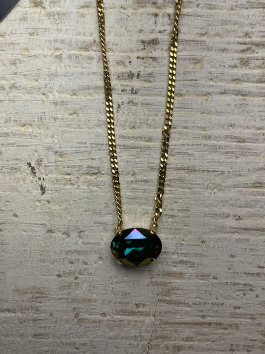 Tova Iza Necklace New Neutrals Emerald Vitrail