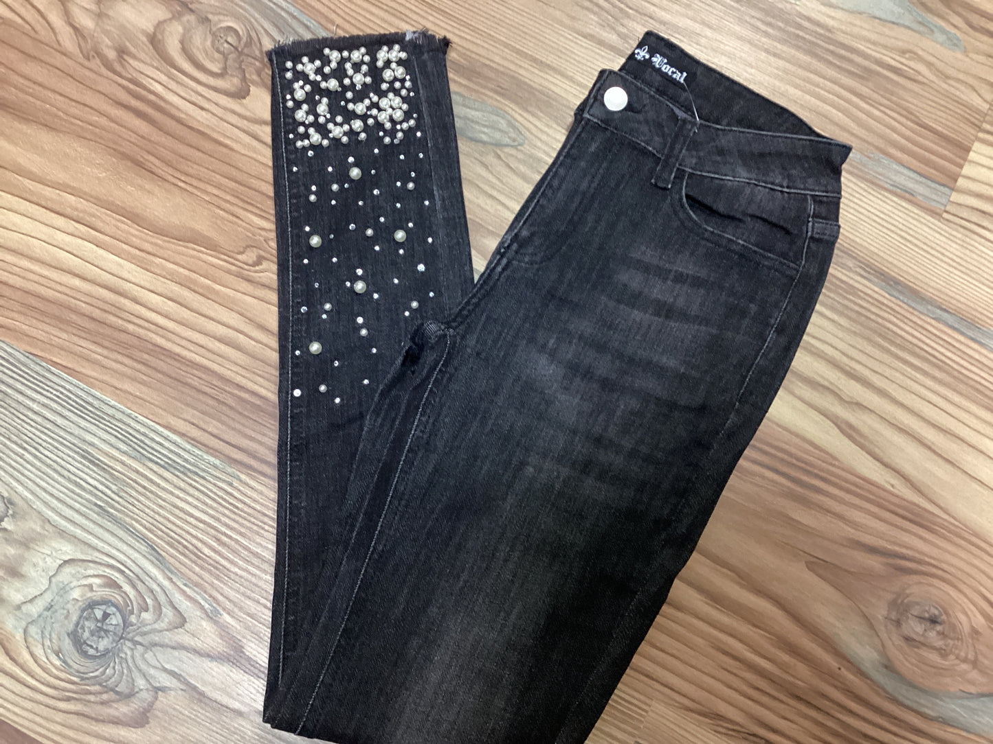 Pearl And Stone Black Washed Skinny Denim