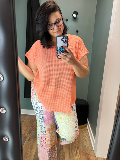 Patchwork Stretch Pants
