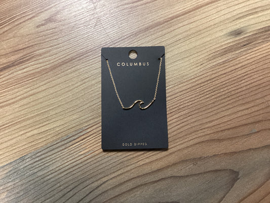 Gold Dipped Wave Necklace