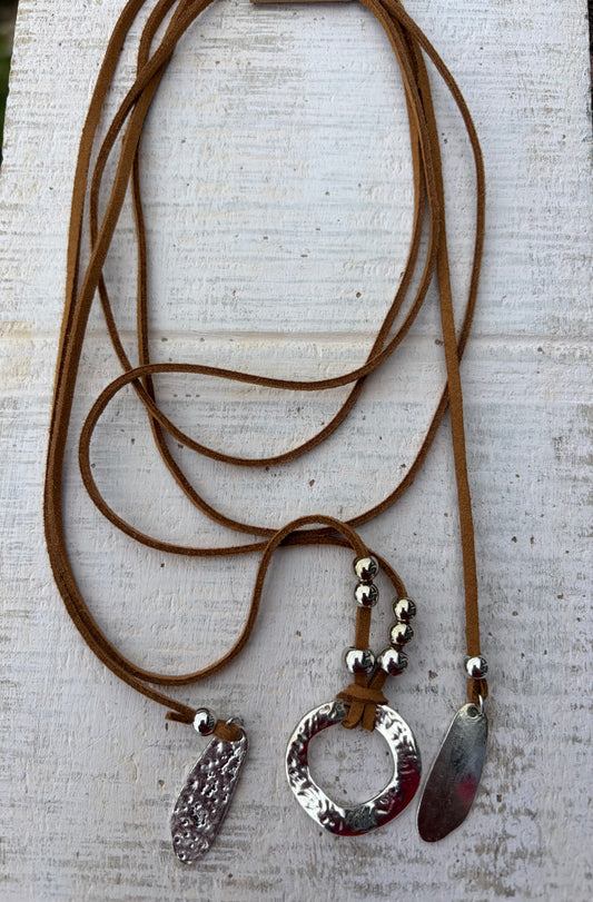 Leather Wrap Necklace