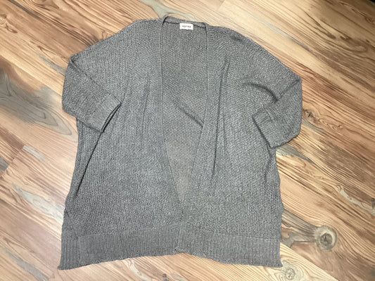 Charcoal Open Knit Cardigan