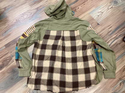 Sage Patchwork Hoodie