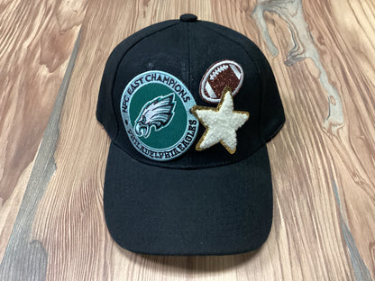 Black Custom Football Hat