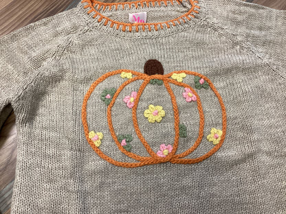 Embroidered Pumpkin Sweater