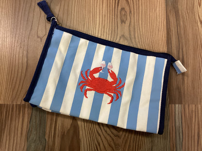 Crab Striped Pouch